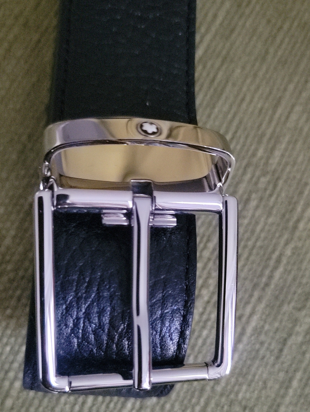 Montblanc Pin Buckle Reversible Leather Men’s Belt
